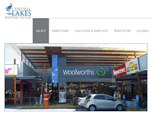 Tablet Screenshot of centrallakesshoppingvillage.com.au